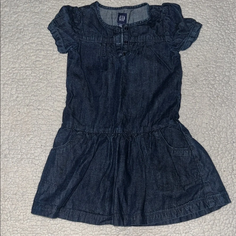 GAP Kids Casual Denim Dress - Navy